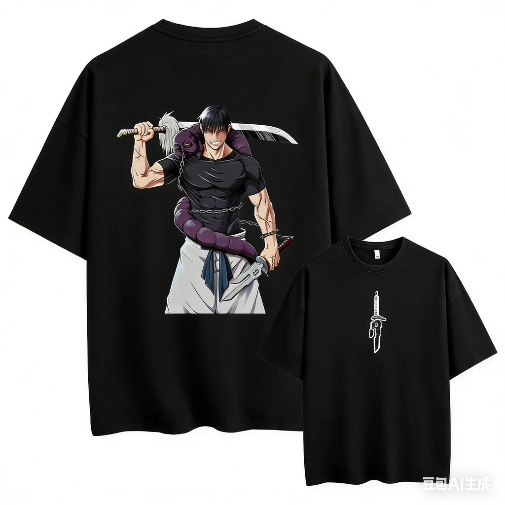 Toji Printed Tee Anime Sports T-shirt