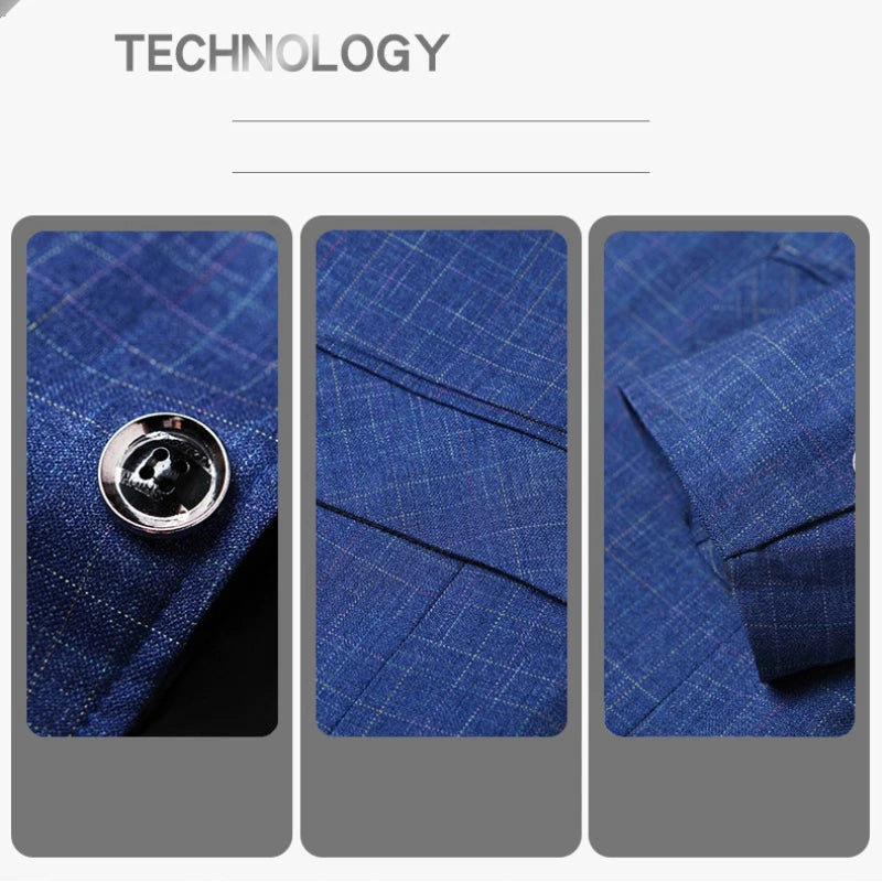 Everblue Checkered Blazer